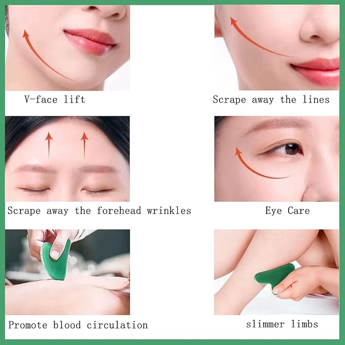 Gua Sha Jade Stone Gua Sha Massage Tool, Guasha Tool - Image 7