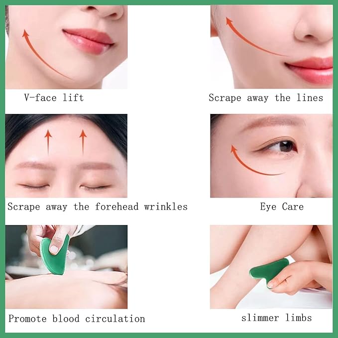 Gua Sha Jade Stone Gua Sha Massage Tool, Guasha Tool - Image 7