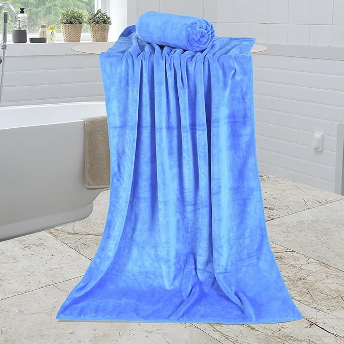 JML Bath Towel, Microfiber Bathroom Towels Set 6 Pack 30" x 60" - Image 8