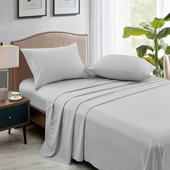 FreshCulture Full Flat Sheets Only, Soft Microfiber Bedding Sheets - Image 3