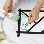 BOMEI PACK Black Painters Tape 1 Inch Bulk - Paint Tape 10 Rolls x 1 Inch x 55 Yards - Painter's Tape Black Masking Tape for Walls Painting, DIY Crafting, and School Projects, Total 550 Yards