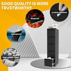 Reegangfa 5 Drawer File Cabinet with Lock, 18" D Metal Vertical File Cabinets, Steel File Storage Cabinets for Home Office, Hanging A4 Legal/Letter Size Narrow Filing Cabinet, Assembly Required