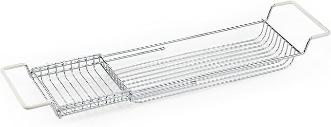 Home Intuition Stainless Steel Expandable Shower Bathtub Tray Over The Clawfoot - Image 5