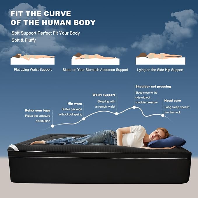 BEDLORE Queen Mattress Topper, Thick Pillow Top Pad - Image 3