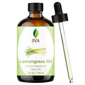 SVA Lemongrass Essential Oil – 4 Fl Oz – 100% Natural Lemongrass Oil by SVAORGANICS