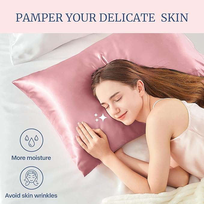 BEDELITE Satin Pillowcase for Hair and Skin, Super Soft Similar to Silk Pillow - Image 3