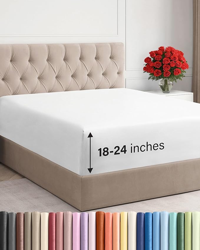 Extra Deep Cal King Fitted Sheet by CGKUnlimited