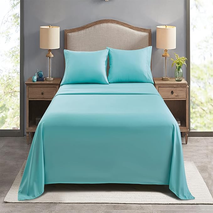 FreshCulture Twin Flat Sheets Only, Soft Microfiber Bedding Sheets - Image 7