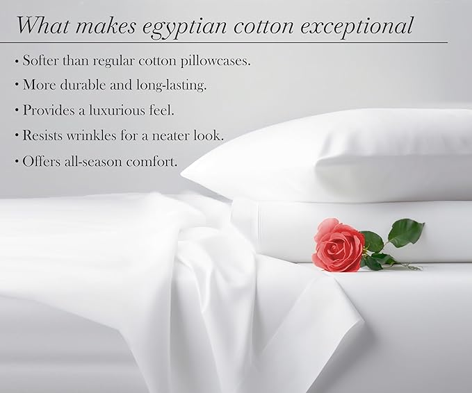 California Design Den Pillow Cases King Size Set of 2-100% Egyptian Cotton - Image 7