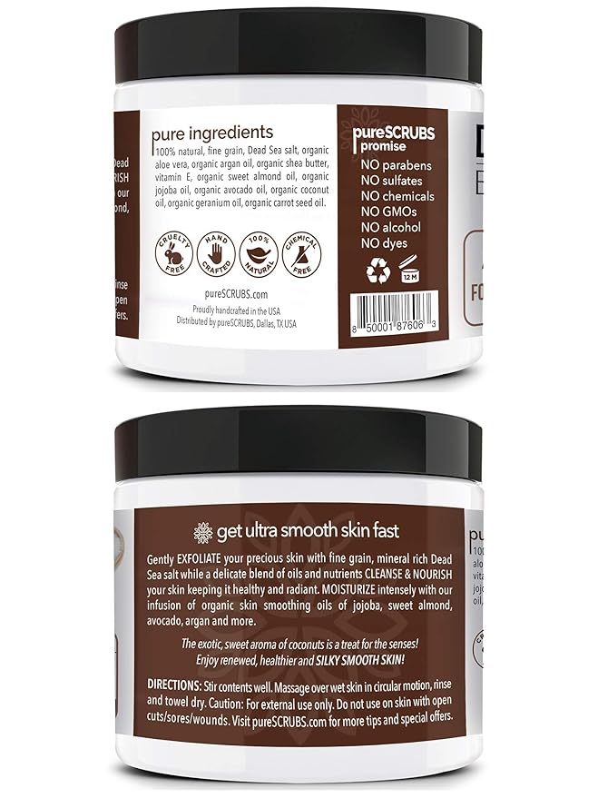 pureSCRUBS Premium Coconut Body Scrub Set - Image 6
