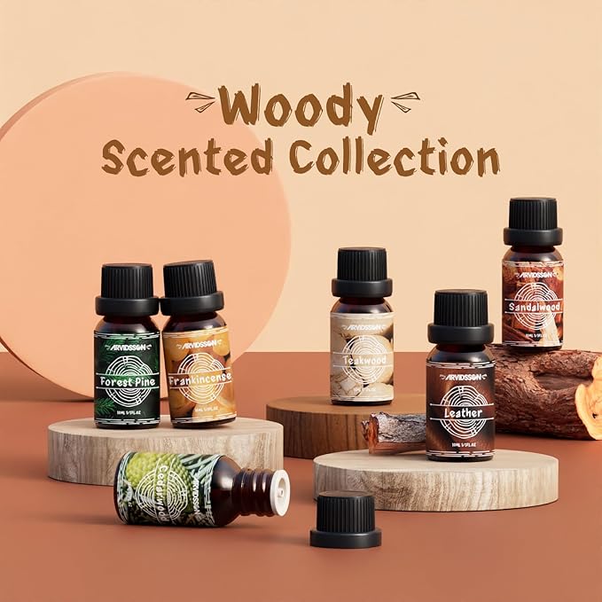 Woody Essential Oils Set, ARVIDSSON Woodsy Fragrance Oil - Image 2