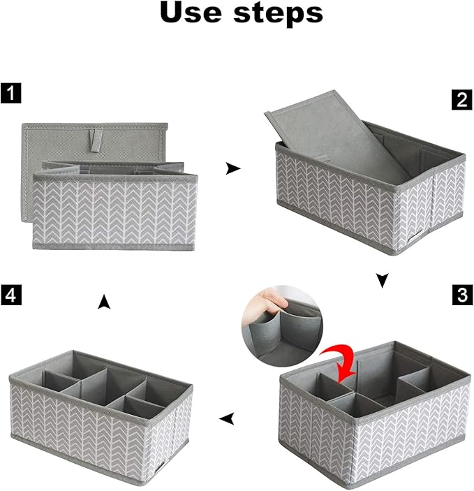 VERONLY Cosmetic Storage Bins Makeup Organizer, Adjustable Multifunction - Image 4