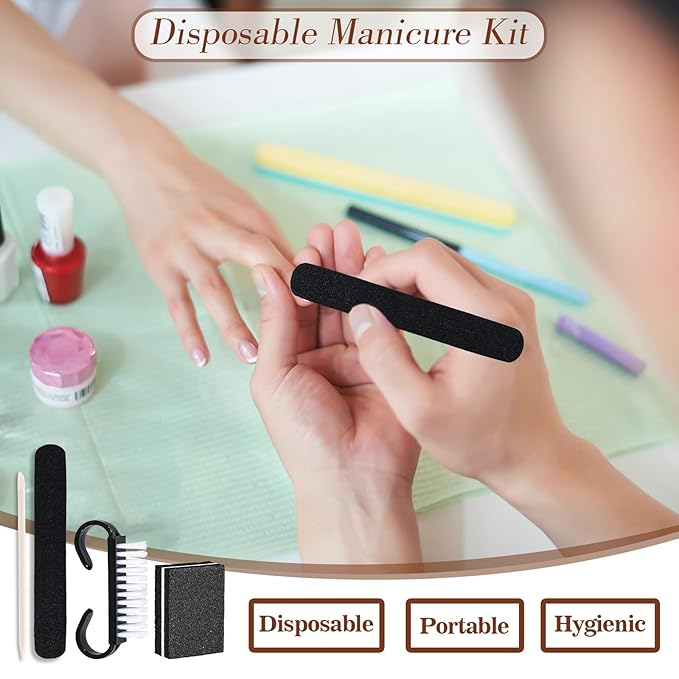 20 Sets Disposable Manicure Kit Basics 4 Piece Nail Kit - Image 3