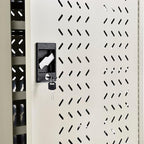 Global Industrial Mobile Storage & Charging Cart, 24 Laptop & Chromebook Device Capacity, Putty, Assembled, Laptop and Tablet Storage and Charging Cart