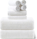 Smuge 8pcs Bath Towel Set, 2 Extra Large Bath Towel Sheets, 2 Hand Towels and 4 by Smuge