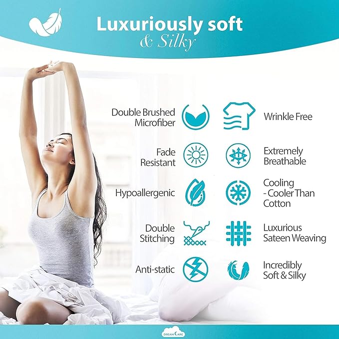 DREAMCARE King Fitted Sheet Only - Image 5