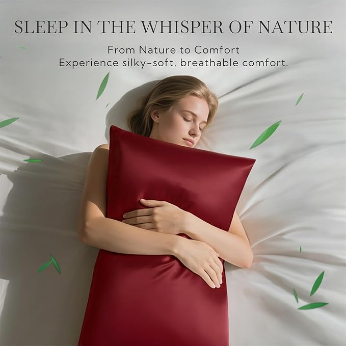 MR&HM King Pillow Cases Set of 2, Cooling Pillow Case - Image 2