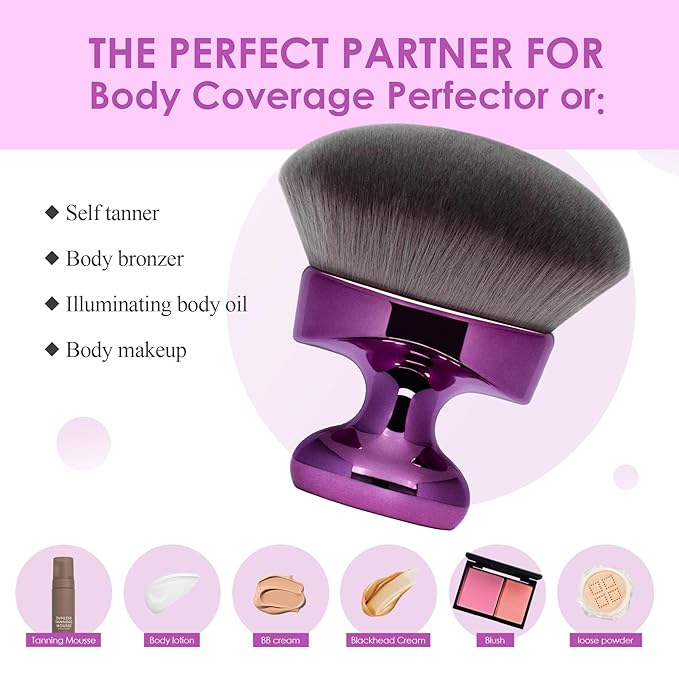 Blend & Blur Extra Large Body Kabuki Brush & Self Tanner Brush - Image 6