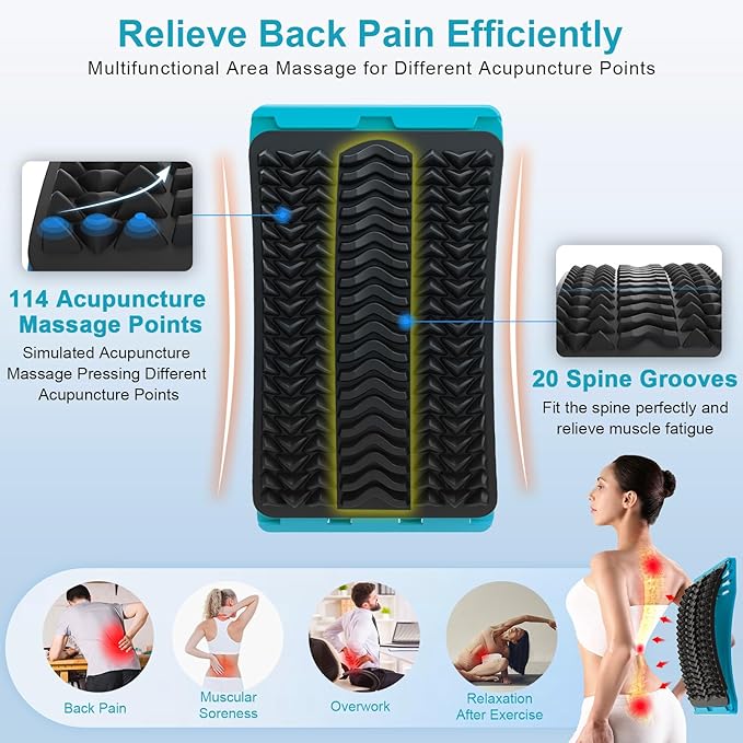 MINOLL Back Stretcher for Lower Back Pain Relief, Back Cracking Device - Image 4