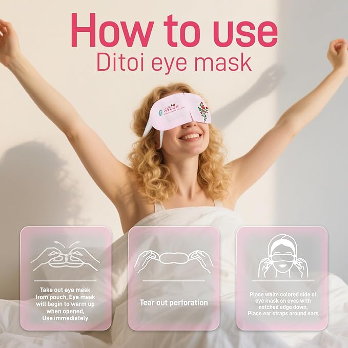 Ditoi Steam Eye Mask, Heated Eye Mask - Image 9