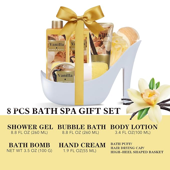 Spa Luxetique Gifts for Women High Heel Gift for Women 8pcs Spa Gift for Womens - Image 2