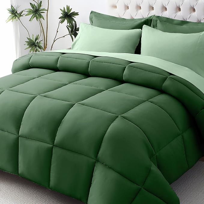 JOLLYVOGUE Twin Comforter Set, Ultra-Soft Bed in a Bag Twin Size 5 Pieces by JOLLYVOGUE