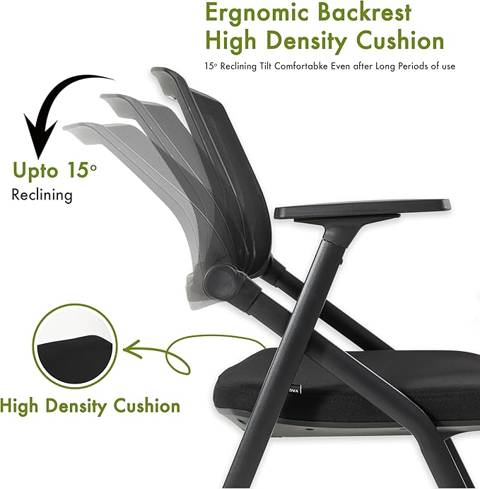 VACYOVKE 30 Pack Conference Room Chairs Guest Reception Chair for Office, Waiting Room, Meeting, Lobby