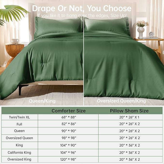 MUXHOMO Full Comforter Sets, All Season Ultra Soft Down Alternative Bedding - Image 7