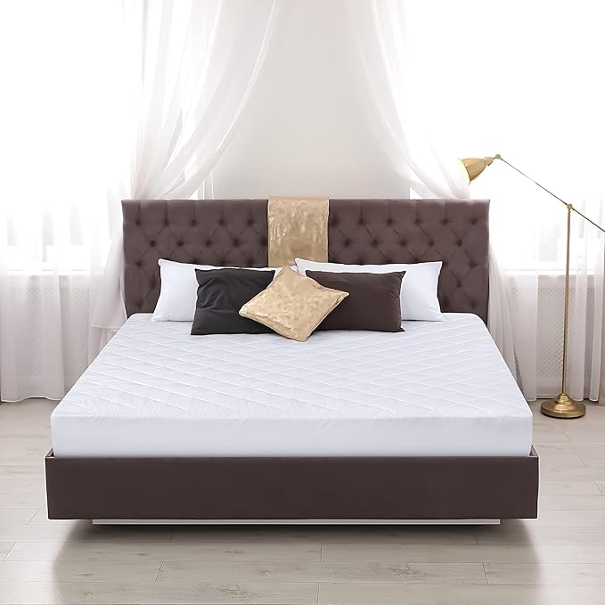 Utopia Bedding 2 Pack Quilted Fitted Mattress Pad, Full Size, Elastic Fitted - Image 7