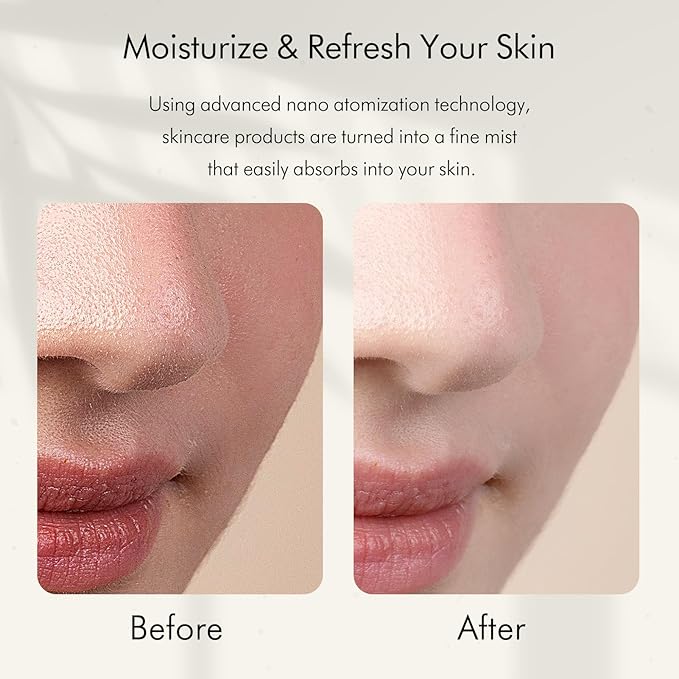 Microtree Nano Facial Sprayer High Pressure, Oxygen Facial Machine Rechargeable - Image 4