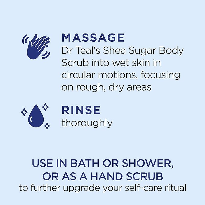Dr Teal's Shea Sugar Scrub Trial Pack, Shea Butter, Citrus 19 oz - Image 4