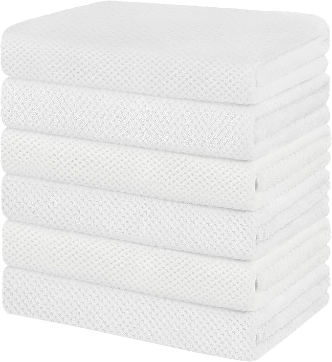 HOMEXCEL 6 Pack Bath Towel Set, Microfiber Ultra Soft Highly Absorbent Bath by HOMEXCEL