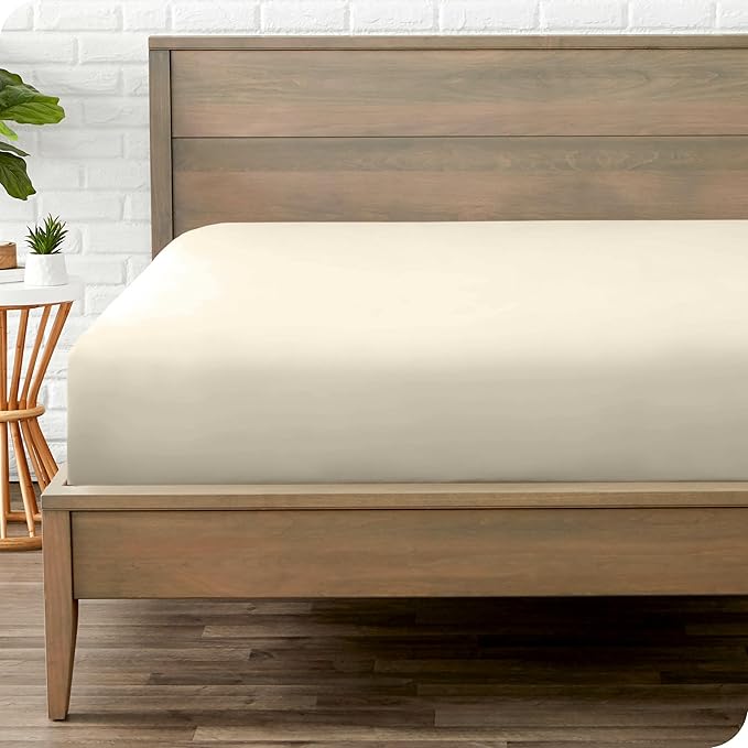 Bare Home Fitted Bottom Sheet King Size by BareHome