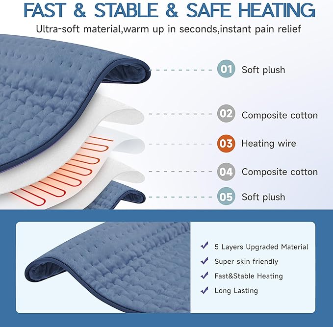 Heating Pad for Gifts Soothing Heat Therapy for Women & Men, Perfect Christmas - Image 2