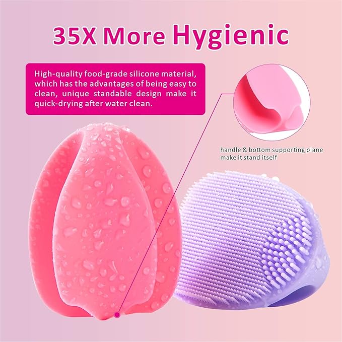 Silicone Face Scrubber, 2 Pack Face Scrubber - Image 6