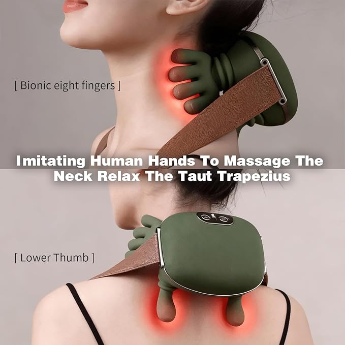 Neck Massager with Heat for Pain Relief Deep Tissue Cordless Neck and Shoulder - Image 2