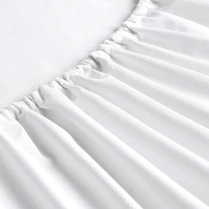 FreshCulture Queen Fitted Sheets, Bulk Pack of 6, Deep Pocket, Soft Microfiber - Image 2