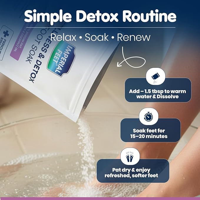 Imperial Feet Epsom Salt Foot Soak-Relaxing Wellness Detox Foot Soak - Image 2