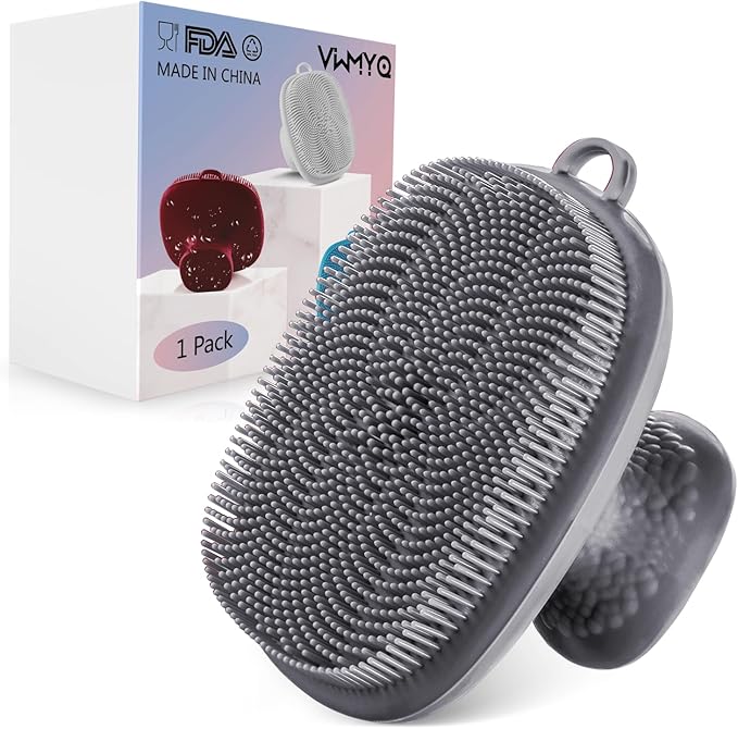 Face Scrubber Face Scrubber for Men Facial Cleansing Brush Silicone Face Wash by -100SoftSilicone-