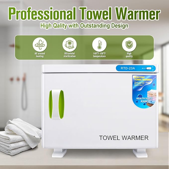 Hot Towel Warmer, 23L Hot Towel Cabinet, 2-in-1 Heated Towel Warmer - Image 7