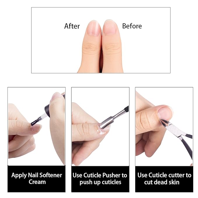 Ejiubas Cuticle Trimmer with Cuticle Pusher Cuticle Nipper Professional Grade - Image 5