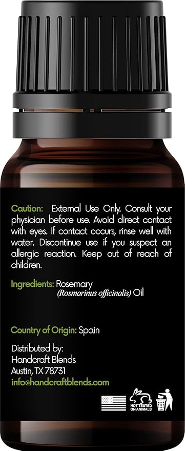 Handcraft Blends Rosemary Essential Oil – 0.33 Fl Oz – 100% Pure and Natural – - Image 2