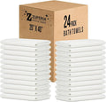 ZUPERIA White Bath Towels Bulk 24 Pack by Zuperia