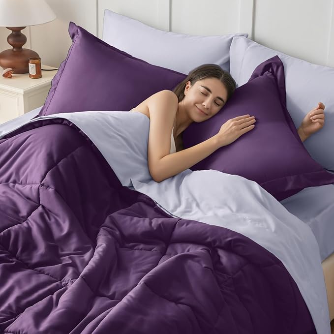 JOLLYVOGUE Full Comforter Set, Ultra-Soft Bed in a Bag Full Size 7 Pieces - Image 7