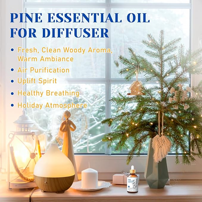 HIQILI Pine Needle Essential Oil, Strong Fresh Woody Fragrance - Image 2