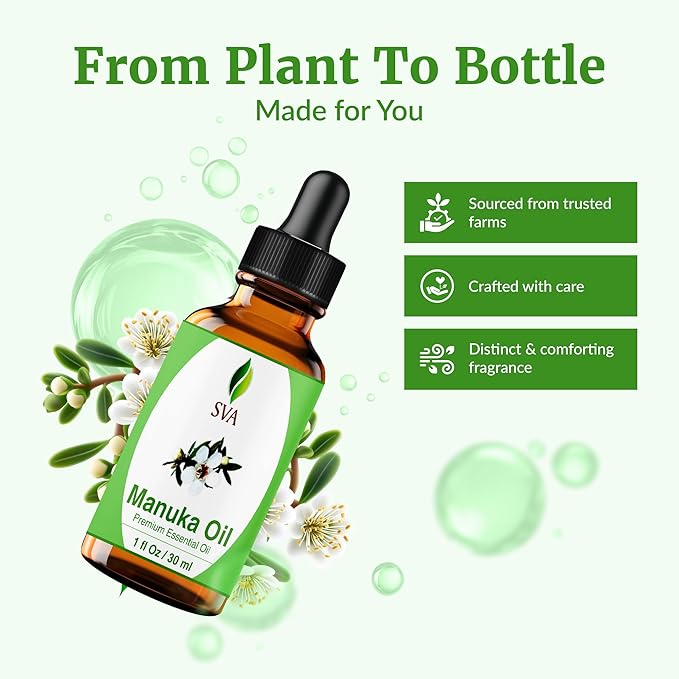 SVA Manuka Essential Oil – 1 Fl Oz – 100% Natural Manuka Oil - Image 4