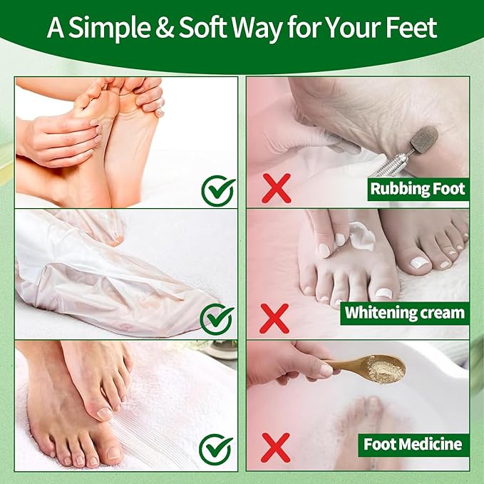 5 Pack Moisturizing Foot Mask, Hydrating Foot Masks - Image 6
