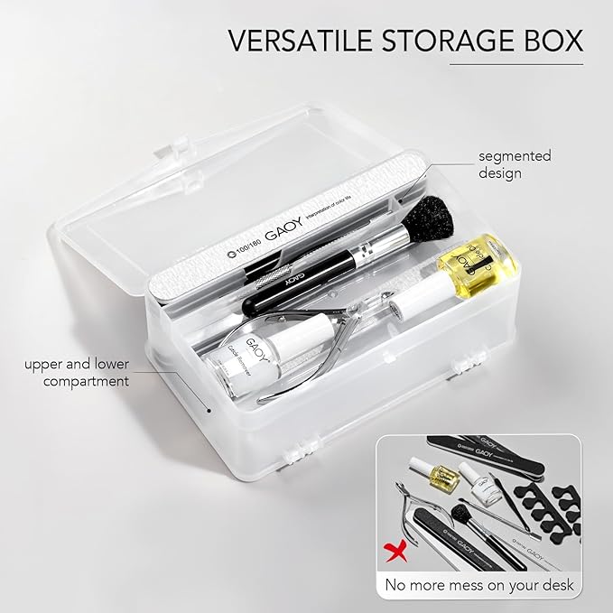 GAOY Cuticle Remover Kit, All-in-One Cuticle Trimmer and Nipper, Nail Oil and - Image 5