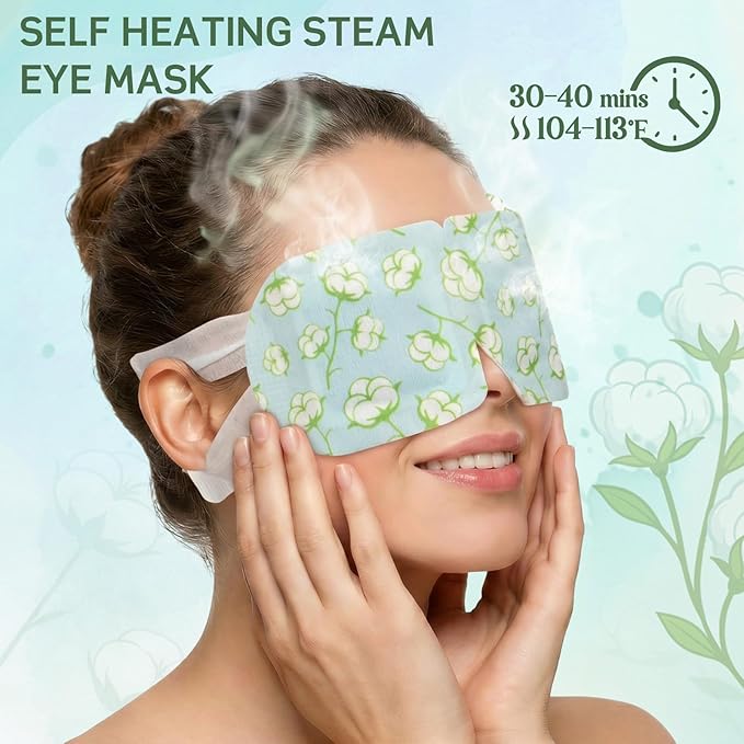 200 Pcs Steam Eye Masks for Dry Eyes Unscented Self Heated Steam Warm Eye Mask - Image 4