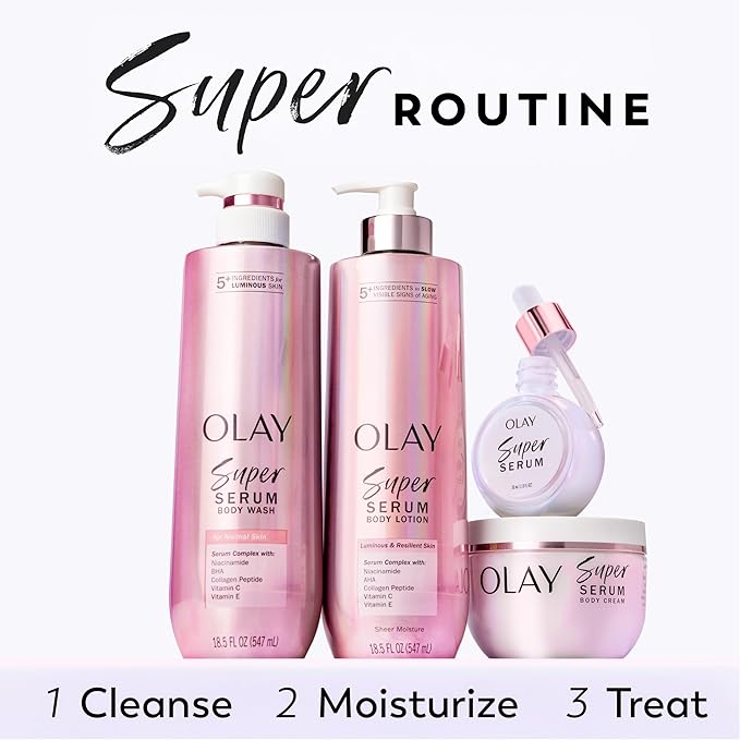 Olay Super Serum Body Wash + Hand & Body Lotion Bundle - Image 15